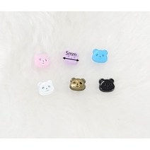 모카돌 5mm 판다 단추 10개 set 육일돌 브라이스 파올라레이나 인형옷 부자재, 3.핑크