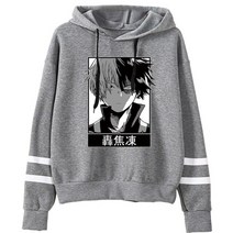 남자 레이어드 오버핏 후드티 기모 후드 집업 티 이쁜곳 나의 히어로 아카데미아 쇼토