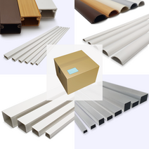 박스단위구매 몰딩 몰드 닥트 덕트 전선 사각 알루미늄 쫄대, 백색, 사각몰드, 5호 30 x 16(100개)