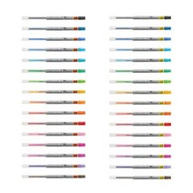 유니 스타일핏 중성펜 리필 0.28mm 0.38mm UMR-109, 그린(6)