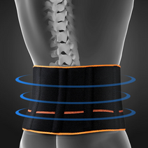 꽉잡는 운동용허리보호대 헬스허리밴드 얇은코어벨트 블랙
