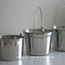 스텐 양동이 바스켓 / 3size / 다용도바스켓, 1호, 1개