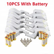 경첩 1 5 10pcs led 캐비닛 조명 led 내부 힌지 램프 옷장 조명 배터리 무선 램프 범용 옷장 찬장 센서 조명, 따뜻한 화이트, 10개, 배터리로