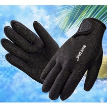 잠수장갑 드라이슈트 프리 다이빙 서핑 겨울 스노쿨링신제품 남성 여성용 블루 다이빙 장갑 1 쌍 블랙 레, 01 Black 1pair_02 M