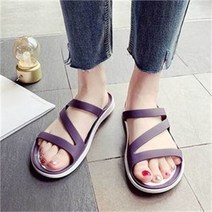 셀러허브 여성패션 ONM 여자 젤리 스트랩 슬리퍼 여름 해변 리조트 신발