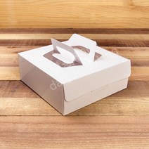 달곰베이킹 타르트상자 손잡이화이트, 1개, 1호