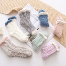 엘마운틴 파스텔 수면양말 7종세트 보들보들 기모 양말