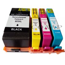 호환 잉크 카트리지 903 XL for hp HP Officejet Pro 6970 6950 6960 6966 6968 6974 6975 올인원 프린터, [03] 1x Black