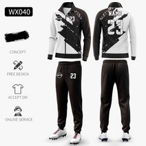 축구훈련 용품 남성용 맞춤형 겨울 축구 할리 오토바이 폴리에스터 운동복 훈련 유니폼 스포츠웨어, [08] M, [10] WX028