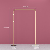 북유럽 ㄷ자형 세워놓는 교복 행거 옷걸이 폭좁은 사무실 매장 옷가게 스탠드 스탠딩옷걸이, C style  150cm x 100cm