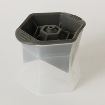 RONGYUAN 대구형 아이스버그 위스키 독한 술 얼음 아이스하키 떨림 아이스커피 금형 원구형 DIY 아이스박스 얼음트레이, 단일 사각형