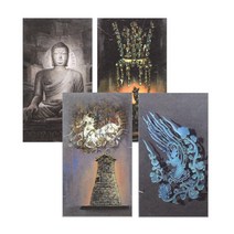 도움소 전통 미니 병풍 만들기용 한지그림 시리즈 (택1), 1개, 천년고도 경주 4종 (PDY0504)