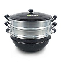 마블 3단 찜솥 가마솥 찜기 다용도 대형 찜냄비 (28cm~48cm), 40cm
