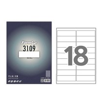 폼텍 주소용 라벨 18칸 0x30mm 용 지 우편 주소 라벨 폼텍, 본상품선택