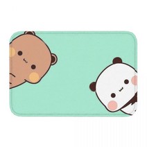 욕실 매트 팬더 베어 부부 두두 매트 카펫 러그 홈 도어 주방 매트 카펫 매트 카펫 러그 발코니, 01 WHITE_01 40 센치메터 x 60 센치메터