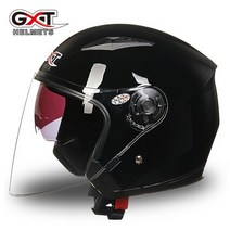 GXT 더블 렌즈 사계절 헬멧 아라이램5 오픈페이스 AGV 덱스톤 SOL 할리 비틀 쇼에이 보난자, XL, 레드