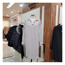 [막스카라] 스프라이프 셔츠 원피스 M91MWB0200