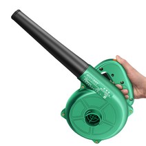 송풍기 제설기 소형송풍기 고압 청소기 이동식 브로워, (배터리 1개/1500mAh) 그린 패키지 C