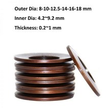 압축 벨빌 디스크 스프링 접시 와셔 충격 흡수기 60Si2MnA OD 8mm 10/12.5mm 14mm 16/18mm ID 4.2 ~ 9.2mm 두께 0.2 ~ 1mm, 16x8.2x0.6mm (B)_30pcs