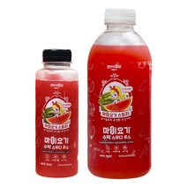 마이요기 생 수박 스무디 주스 즙 땡모반 태국 화채 에이드 음료 수 무설탕 100% 국내산 고창 씨없는 고 당도 맛있는 꿀 과채 얼린 냉동 과일 NFC 착즙 쥬스 900ml, 08.수박주스 900ml 10병