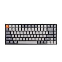 GTGEAR 키크론 K2 기계식 텐키리스 무선 키보드 청축 RGB, 라이트그레이 + Black Frame