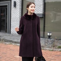 모슬린 엄마옷 렉스퍼 알파카 울 코트 JC110135 마담 미시옷 중년여성의류 빅사이즈 50대 60대여성옷