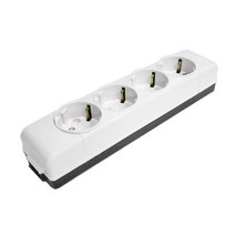 국산 전기선 CV HIV VCTF SV HIV 전기 재료 케이블 전선 전기자재, 콘센트류, 노출콘센트 4구, 1개