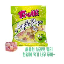 트롤리 애플향 팝스 젤리, 100g, 5개