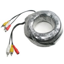 일음쇼핑^^mComs CCTV 케이블 30m - 2RCA + DC 5.5 전원 검정색 CCVT카메라 감시 보안TV CCTV부품 CCTV용품 CCTV악세사리일medi^^, ab^^선택없는