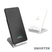 스마텍 스탠드무선충전기/ST-W10/고속충전/거치대, 블랙