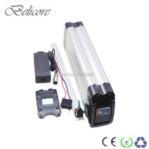 전기 자전거 배터리 모터 xh370-10j 용 ebike 리튬 이온 36v 37v 10ah 실버 물고기 배송 준비 완료, 협력사