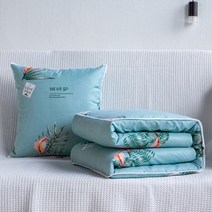 접으면 쿠션이 되는 아이디어 패브릭 담요 (100x150) 공부방 포근한 차박