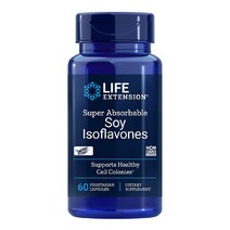 Life Extension 라이프 익스텐션 대두 이소플라본 슈퍼 흡수성 발효 콩 낫토 에스트로겐 중년여성건강 60 베지캡슐