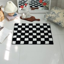 케이트가든 미드 센추리 체커보드 주방매트 발매트
