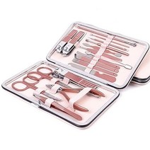 DLOETT Manicure Nail Clippers Stainless Steel Cutter Tool Set Multifunction Tweezer for Pedicure Fin, 1set_Black-jojo&aposs Bizarre
