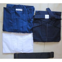 검도복 일본 전통 사무라이 수트 하카마 검도 무술 합기도복 5 가지 색상 4 개 세트