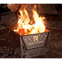 미니화로 개인화로 구이 그릴세트 초경량 불멍 화로대, 다기능 소각로  무연과일숯