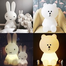 미니비 미피토끼 곰 조명 무드등 수면등, 곰_너비19 높이30cm (아답터 전구색)