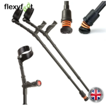 Flexyfoot 플렉시풋 엘보 엘보우 클러치 롤스로이스 영국 정품 목발 워커기, 소프트형, 폐쇄형 세트(양쪽2개)