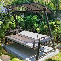 그네의자 원목 의자 흔들그네의자 흔들 정원, 탈리스3인그네(쿠션베개포함)