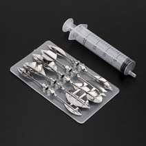 3D 젤라틴 푸딩노즐 + pcs 10 아트 도구 주사기 젤리만들기 꽃 케이크, K, 젤리 꽃만들기