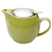 제로재팬 450ml 티팟 티포트 차주전자 티주전자 알로에 라운드 도자기 거름망, 멋진남자상회 본상품선택