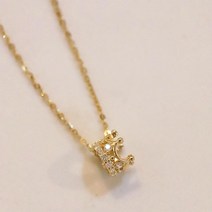 14k gold filled 크라운 왕관 목걸이 여성 큐티목걸이