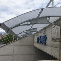 캐노픽스 550x1100 국산제품 렉산폴리카보네이트 현관 창문 비가림 차양, 엠보체크_투명, 그레이, 은백색(기본색상)
