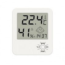 웰닷 화이트 온습도계 무소음 알람 시계 72394EA, 상세페이지 참조, 상세페이지 참조