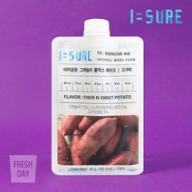 [아이슈어] 식이섬유 그래놀라 풀믹스 고구마 쉐이크, 40g, 7개입
