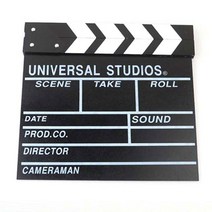 클래퍼보드 인테리어소품 클랩보드 영화촬영소품 슬레이트 낙서장 메모판 슬레이트보드 딱딱이 클래퍼보드 무비슬레이트 크래퍼 클랩스틱