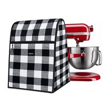 BAGSPRITE KitchenAid 믹서용 스탠드 믹서 커버 4.3-7.6L(4.5-8쿼트) 틸트 헤드 및 볼 리프트 모델용 키친에이드 주방 보조 커버 - 기기 액세서리를 위한, Black Bowl Lift 4.5-8 Quart