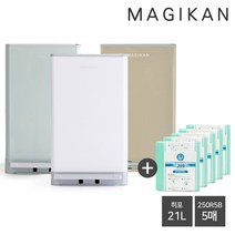 매직캔 [세트] 히포 21L+리필5롤 (화이트/베이지/세이지/레드) 기본리필장착 1년 사용가능 냄새차단 휴지통 옵션, 01_ 21L화이트+리필5롤_MH250WG+250R5B