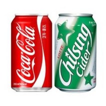 코카콜라 355ml 12캔+칠성사이다 355ml 12캔